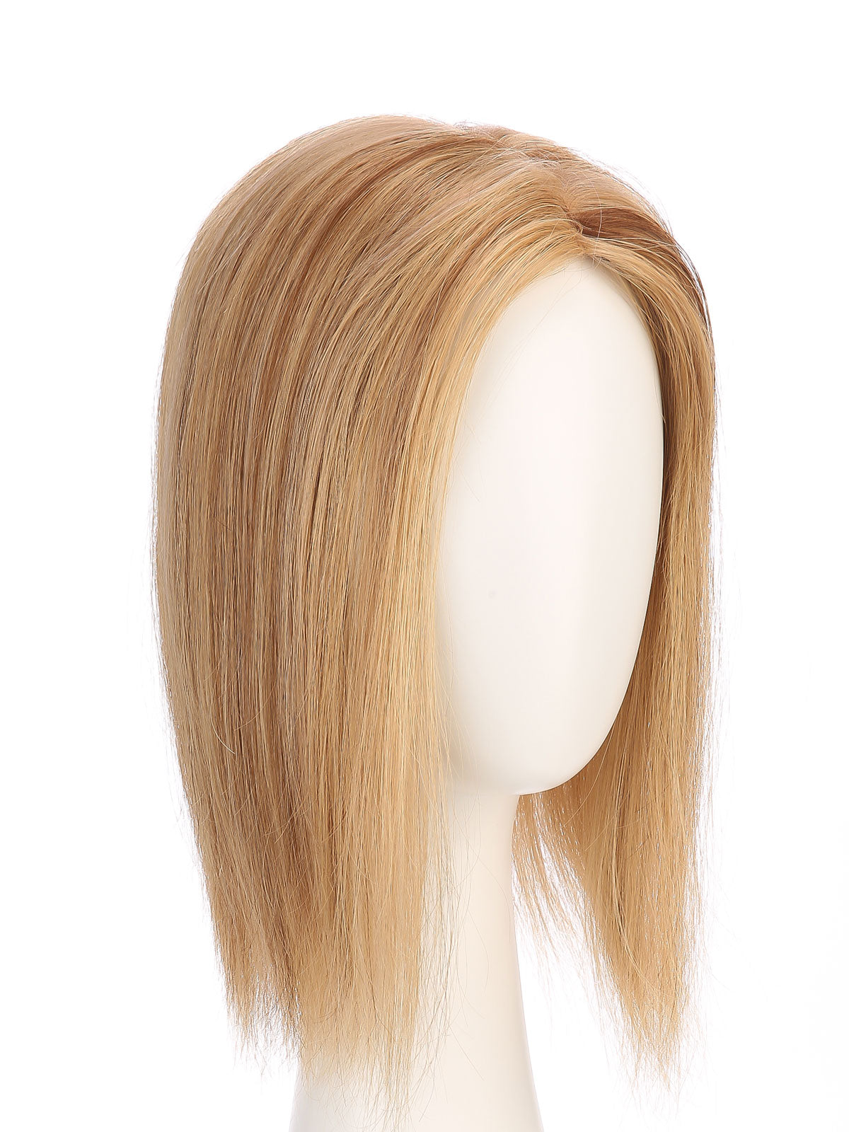 Maia in Honey Beige | 12" Remy Human Hair Topper | Mono Blonde Hairpiece by ECCO Hair
