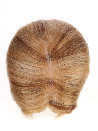 Maia in Honey Beige | 12" Remy Human Hair Topper | Mono Blonde Hairpiece by ECCO Hair