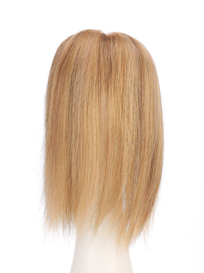 Maia in Honey Beige | 12" Remy Human Hair Topper | Mono Blonde Hairpiece by ECCO Hair