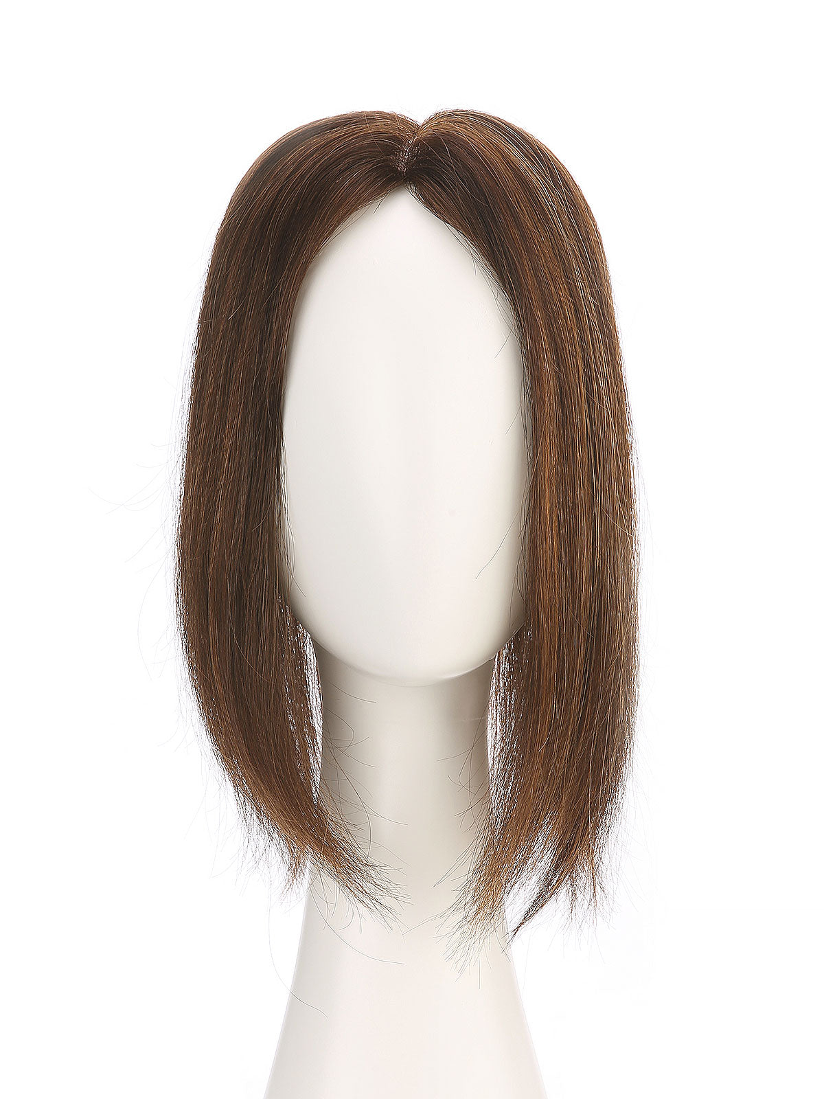 Maia in Amber Flame | 12" Remy Human Hair Topper | Red-Gold Mono Top Piece by ECCO Hair