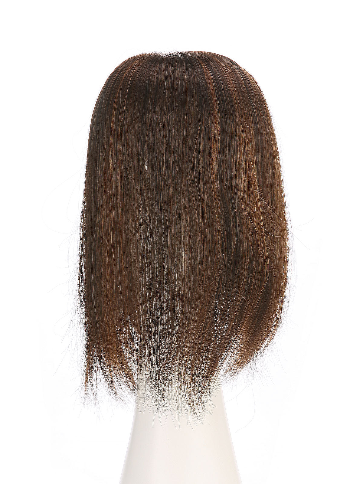 Maia in Amber Flame | 12" Remy Human Hair Topper | Red-Gold Mono Top Piece by ECCO Hair