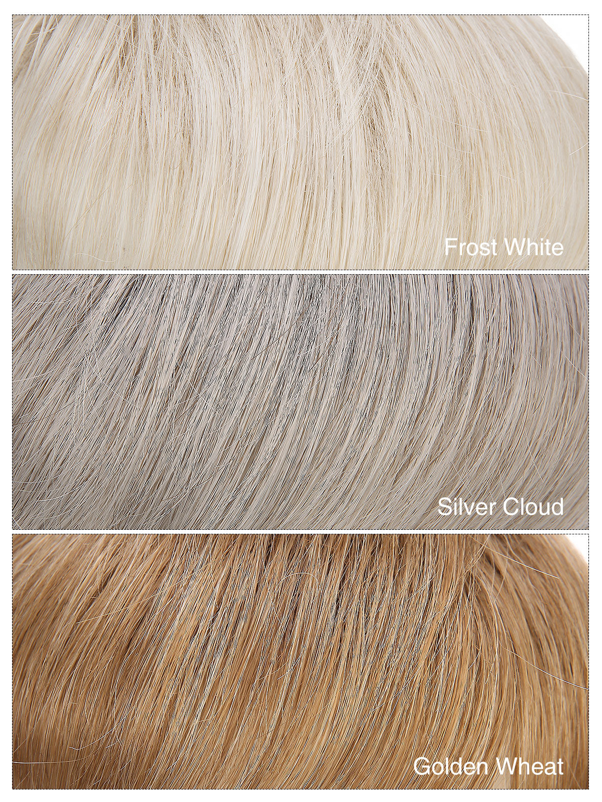 Aeris in Frost White | 6x6 Topper | Synthetic Light Density Hairpiece by ECCO Hair