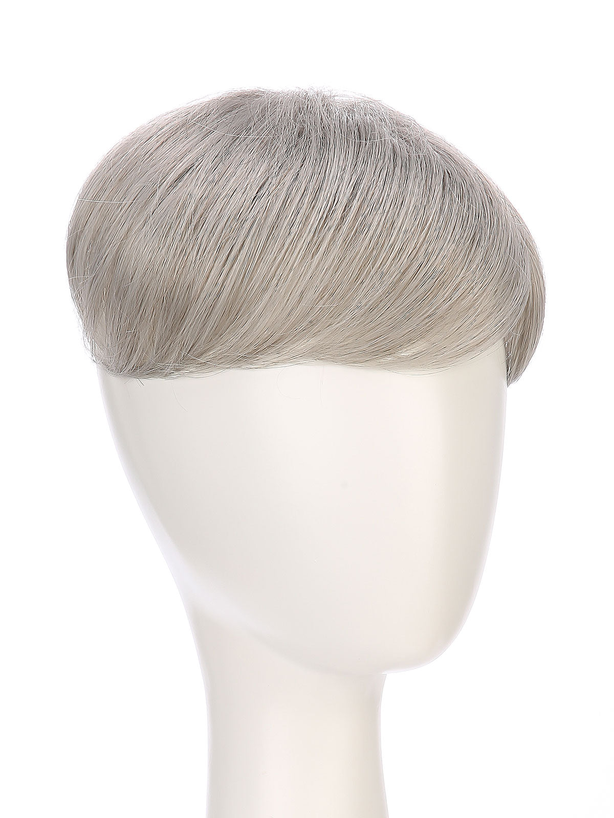 Aeris in Silver Cloud | 6x6 Topper | Natural Grey Synthetic Hairpiece by ECCO Hair