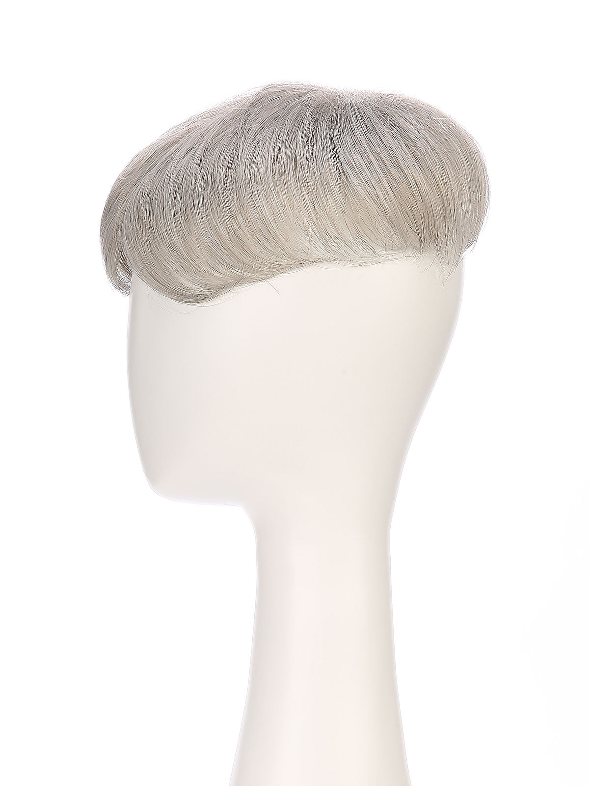 Aeris in Silver Cloud | 6x6 Topper | Natural Grey Synthetic Hairpiece by ECCO Hair