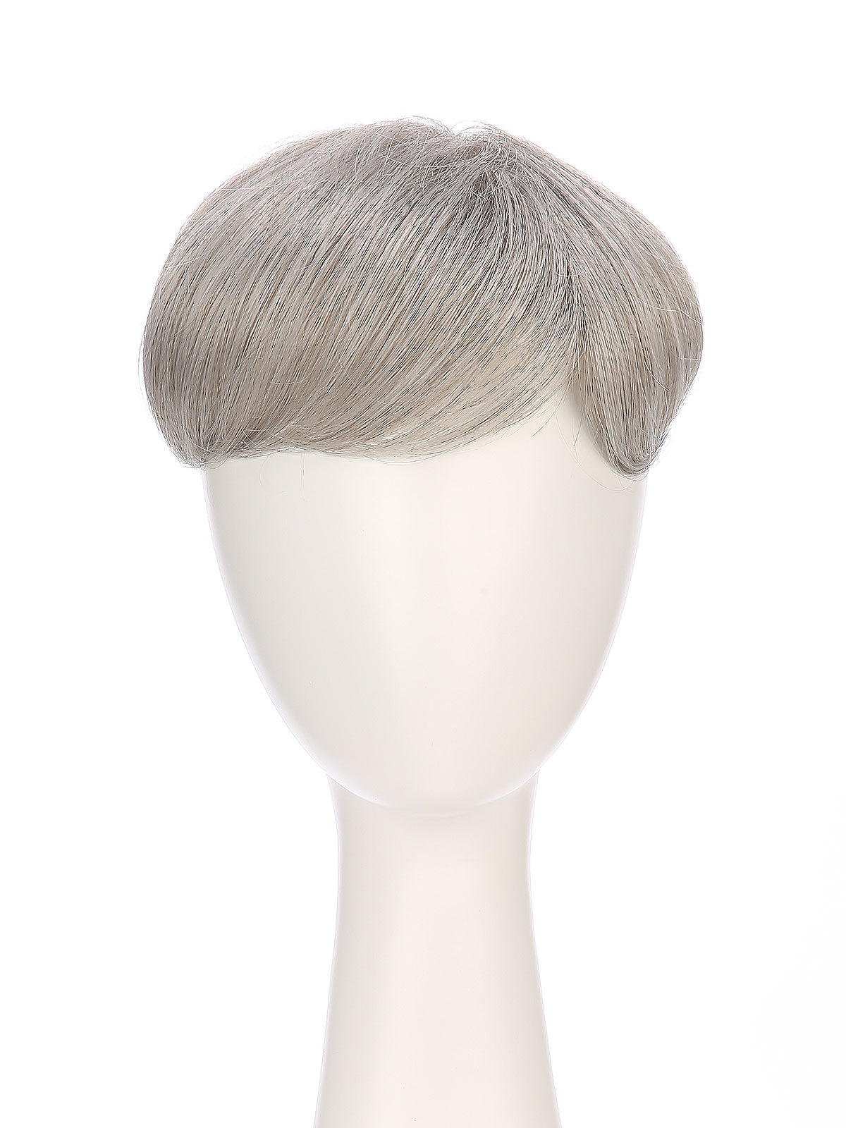Aeris in Silver Cloud | 6x6 Topper | Natural Grey Synthetic Hairpiece by ECCO Hair