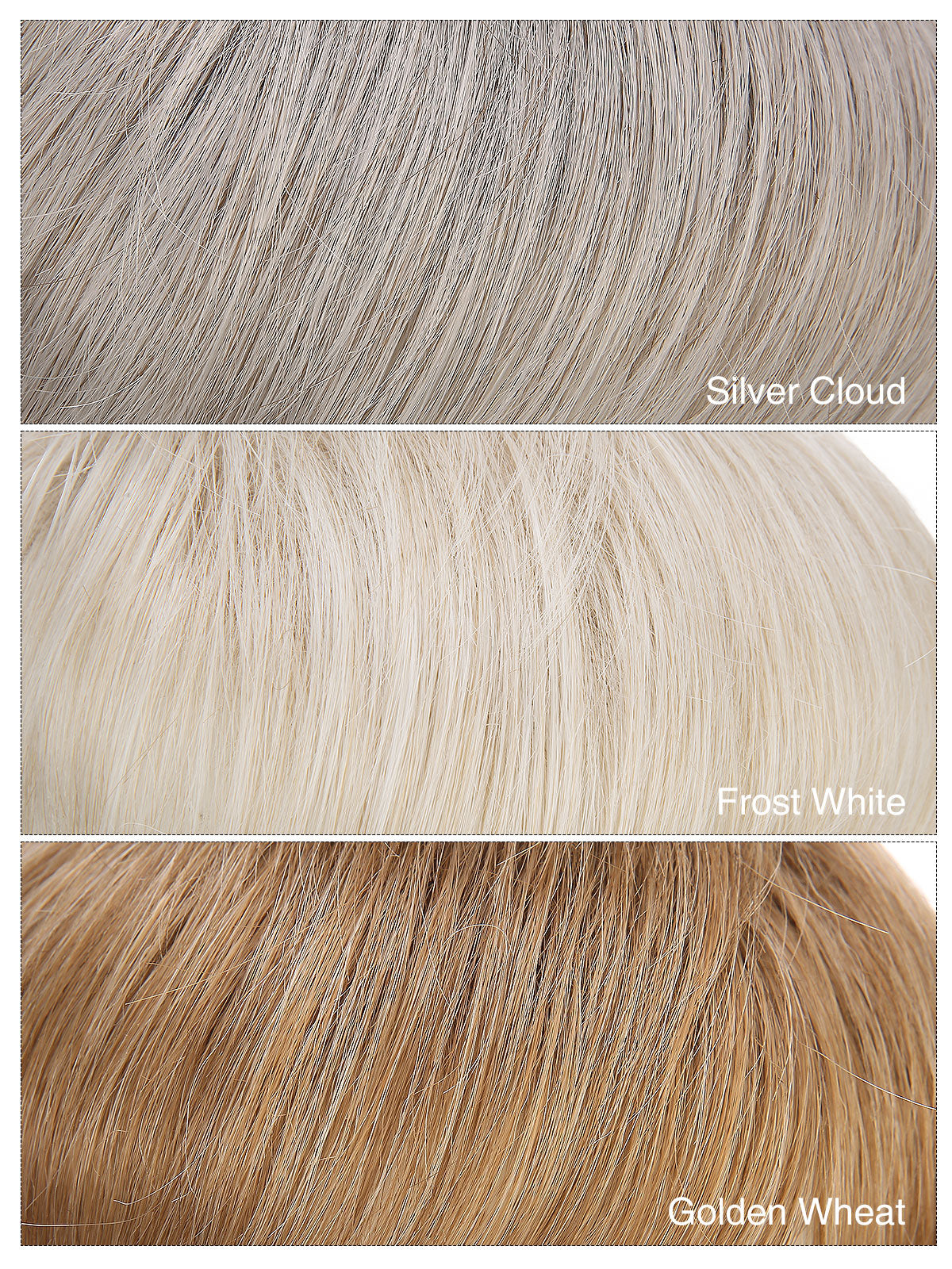 Aeris in Silver Cloud | 6x6 Topper | Natural Grey Synthetic Hairpiece by ECCO Hair