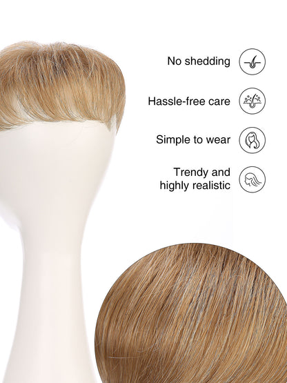 Aeris in Golden Wheat | 6x6 Topper | Blonde Synthetic Hairpiece by ECCO Hair