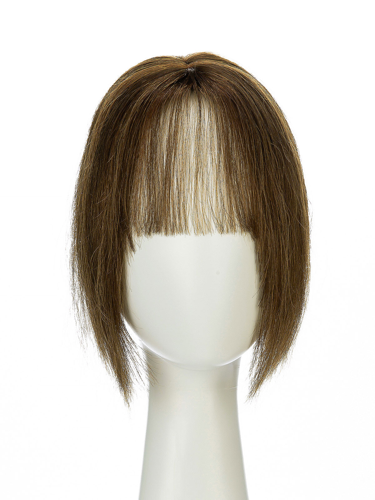 Elise in Honey Chestnut Blend | 9" Remy Human Hair Topper | HD Lace Closure with Bangs by ECCO Hair
