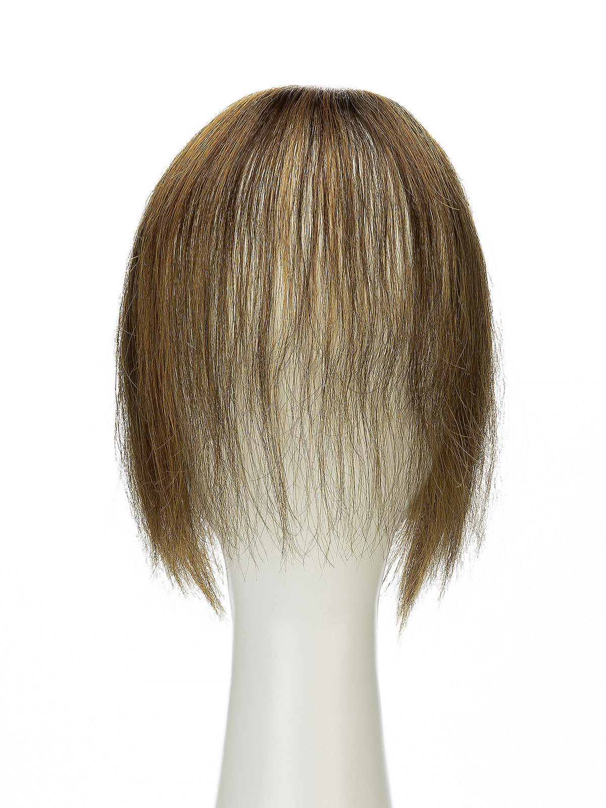 Elise in Honey Chestnut Blend | 9" Remy Human Hair Topper | HD Lace Closure with Bangs by ECCO Hair