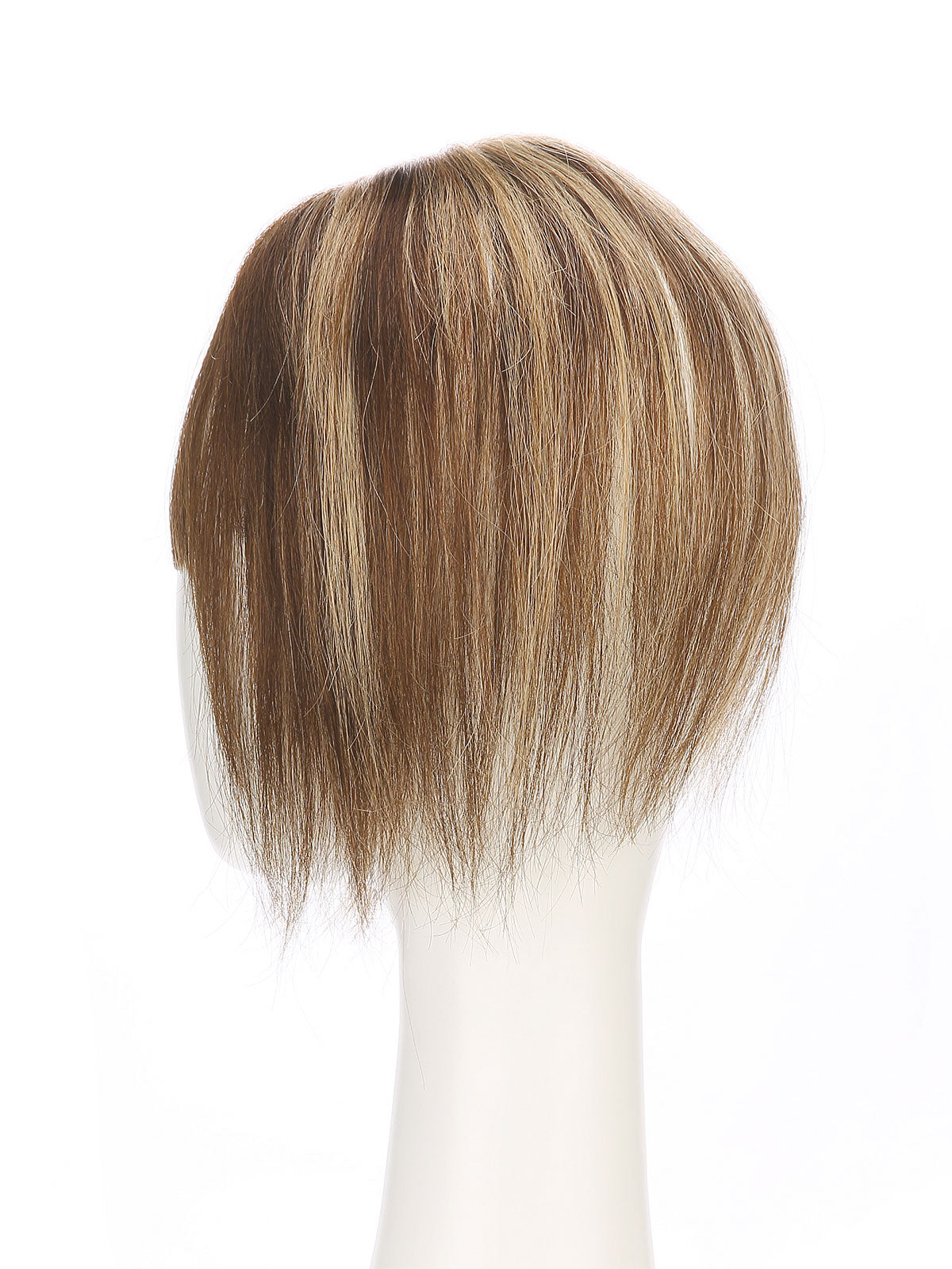 Elise in Warm Chestnut Blend | 9" Remy Human Hair Topper | HD Lace Closure with Bangs by ECCO Hair