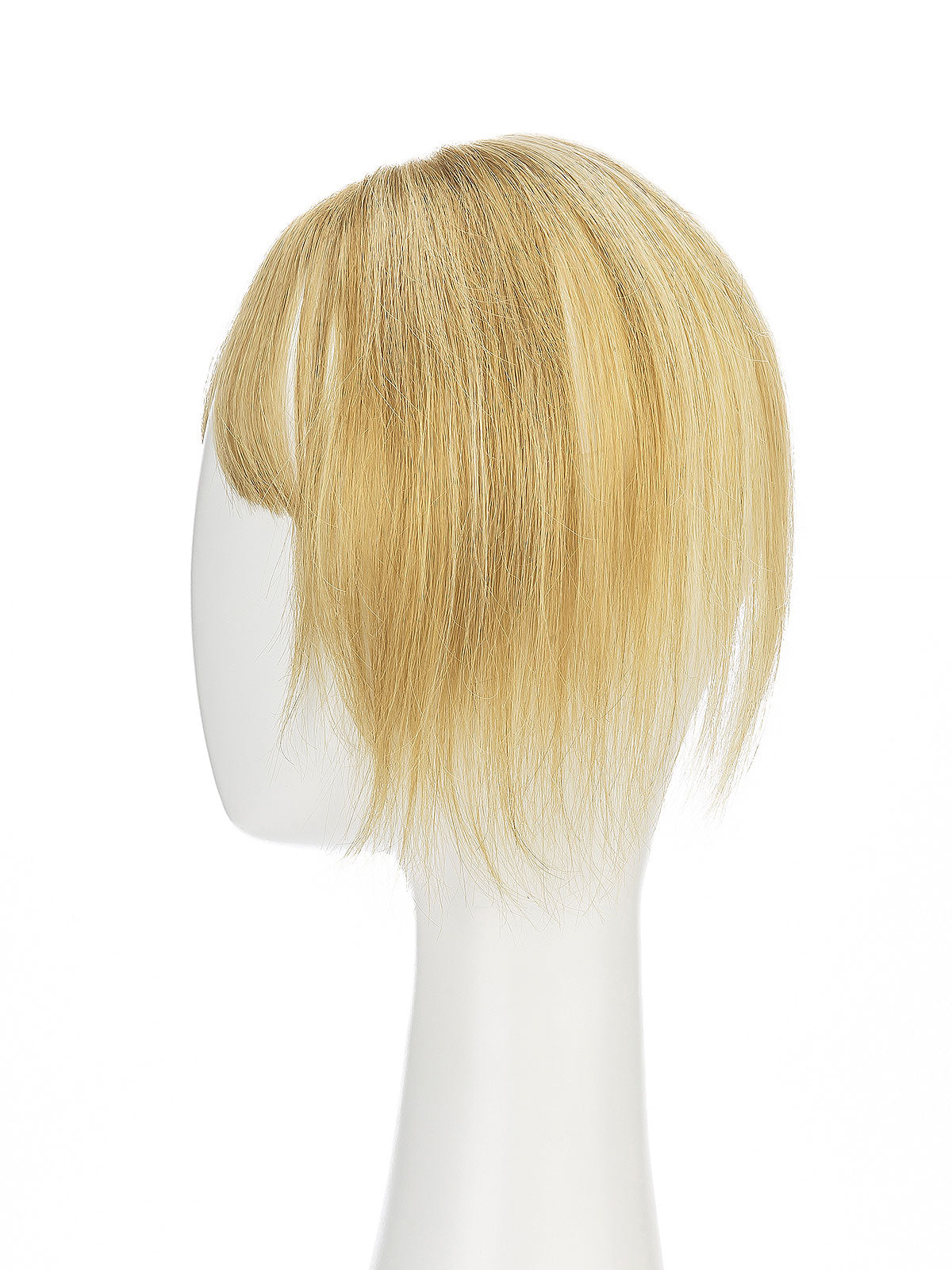 Elise in Cool Beige Blonde | 9" Remy Human Hair Topper | HD Lace Closure with Bangs by ECCO Hair