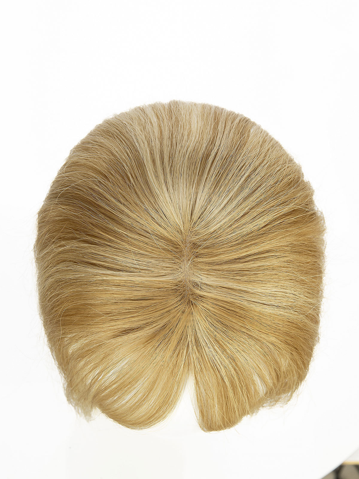 Elise in Cool Beige Blonde | 9" Remy Human Hair Topper | HD Lace Closure with Bangs by ECCO Hair