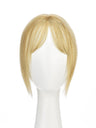 Elise in Cool Beige Blonde | 9" Remy Human Hair Topper | HD Lace Closure with Bangs by ECCO Hair