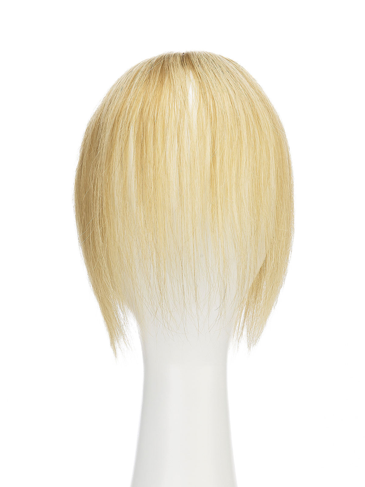 Elise in Cool Beige Blonde | 9" Remy Human Hair Topper | HD Lace Closure with Bangs by ECCO Hair