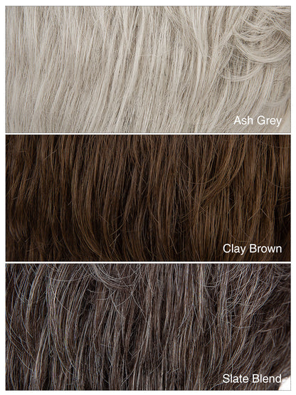 Ardin in Ash Grey | Wefted Synthetic Men¡¯s Wig | Silver Grey Hair System by ECCO Hair
