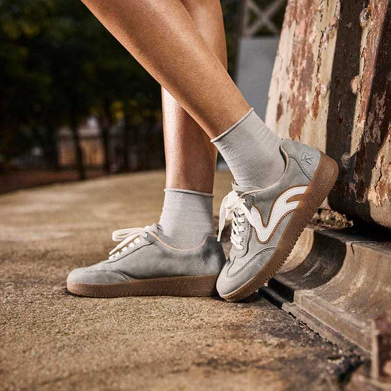 Rieker Women's Sneaker Grey Fashion Lace-up Casual Shoes M5512