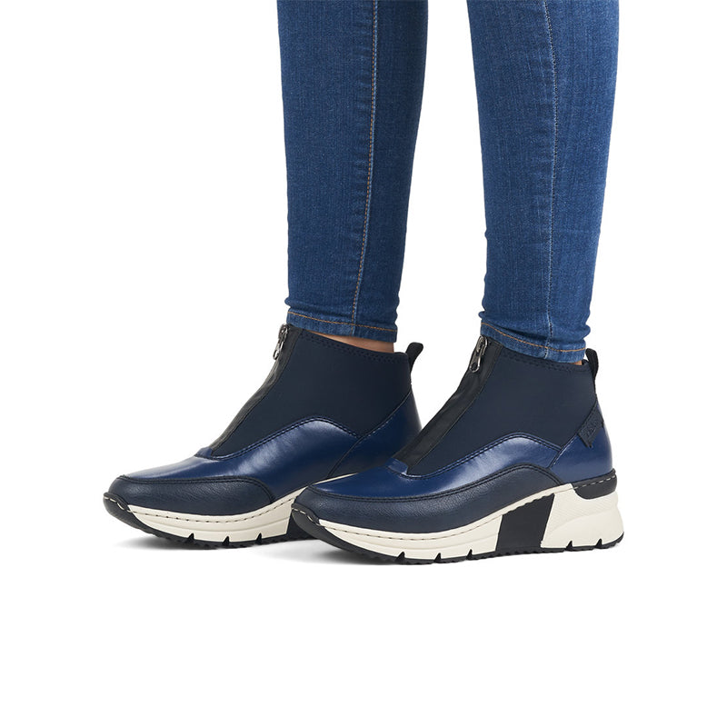 Rieker Women's Boots Fashion Zip Casual Ankle Boots N6352