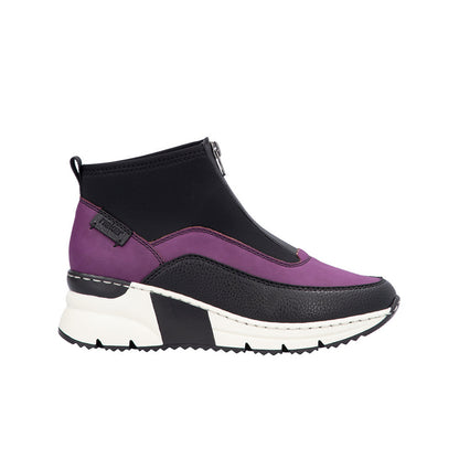 Rieker Women's Boots Fashion Zip Casual Ankle Boots N6352