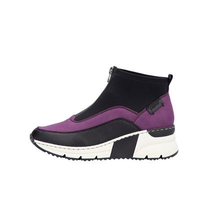 Rieker Women's Boots Fashion Zip Casual Ankle Boots N6352