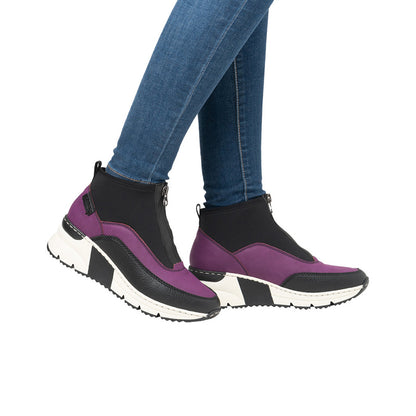 Rieker Women's Boots Fashion Zip Casual Ankle Boots N6352
