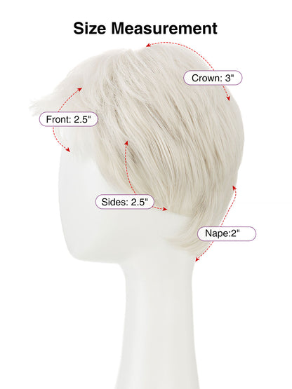 Eden in Arctic Pearl | Lace Front Mono Crown Synthetic Wig | Silver Pixie Wig by Rieker Wigs