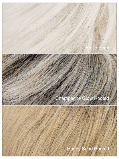 Eden in Arctic Pearl | Lace Front Mono Crown Synthetic Wig | Silver Pixie Wig by Rieker Wigs