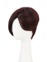 Sophie in Crimson Plum | Mono Part Short Straight Wig | Burgundy Red by Rieker Wigs