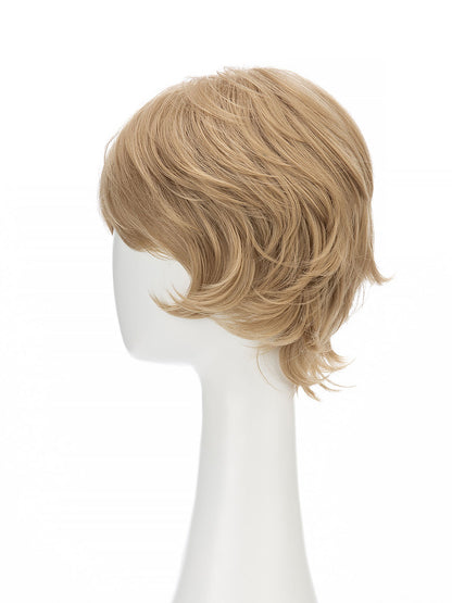 Irene in Golden Wheat | Wefted Synthetic Short Straight Wig | Blonde Wig by Rieker Wigs