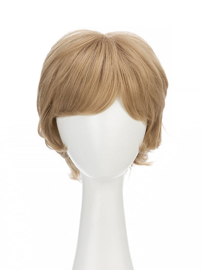 Irene in Golden Wheat | Wefted Synthetic Short Straight Wig | Blonde Wig by Rieker Wigs