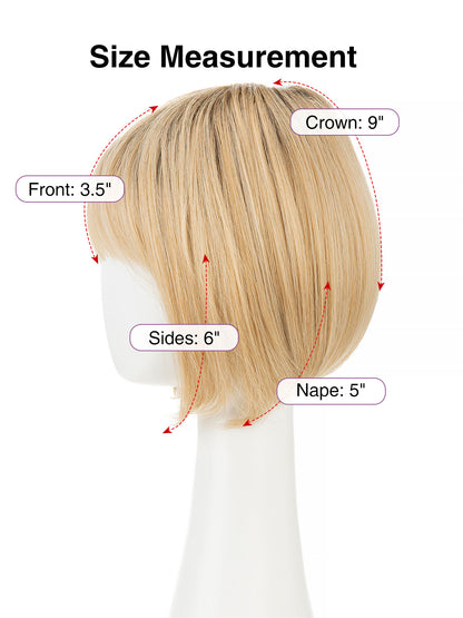 Celeste in Golden Breeze | Straight Bob Synthetic Wig | Blonde Basic Cap Wig by Rieker Wigs