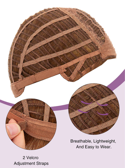 Marion in Amber Maple | Short Straight Synthetic Wig | Auburn Pixie by Rieker Wigs