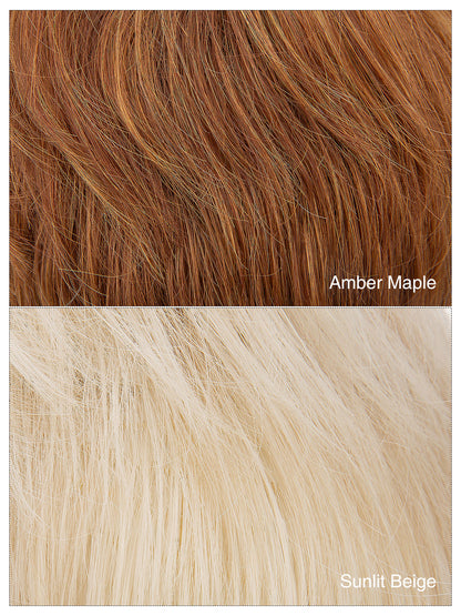 Marion in Amber Maple | Short Straight Synthetic Wig | Auburn Pixie by Rieker Wigs