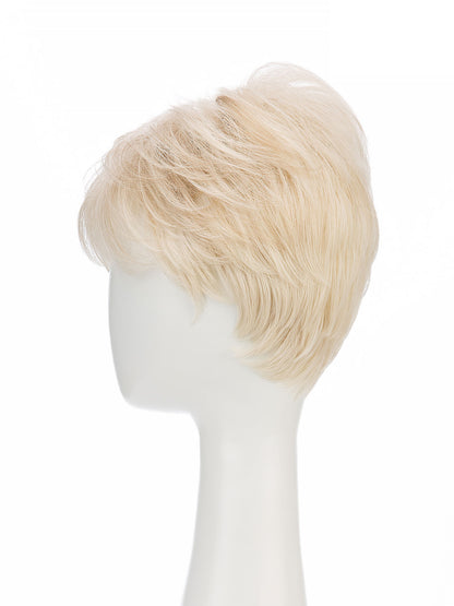 Marion in Sunlit Beige | Short Straight Synthetic Wig | Neutral Blonde Pixie by Rieker Wigs