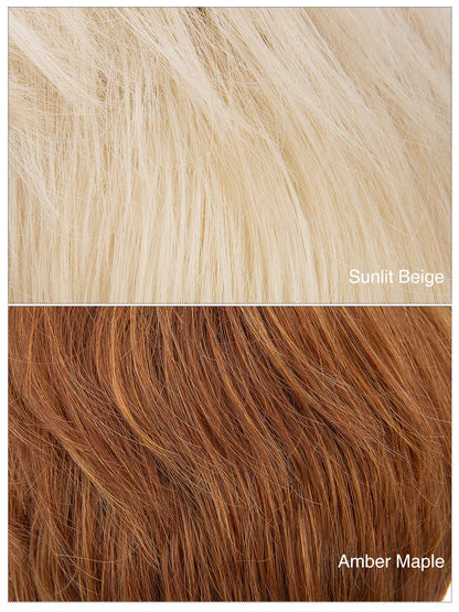 Marion in Sunlit Beige | Short Straight Synthetic Wig | Neutral Blonde Pixie by Rieker Wigs