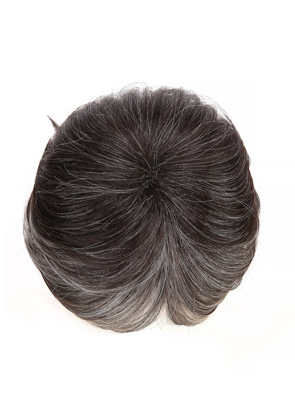 Isabelle in Soft Silver | Short Straight Synthetic Wig | Silver Wefted Wig by Rieker Wigs