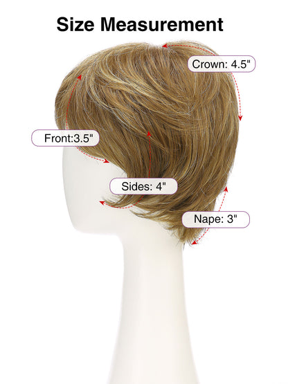 Isabelle in Medium Brown Blend | Short Synthetic Wig | Dimensional Brown Wig by Rieker Wigs