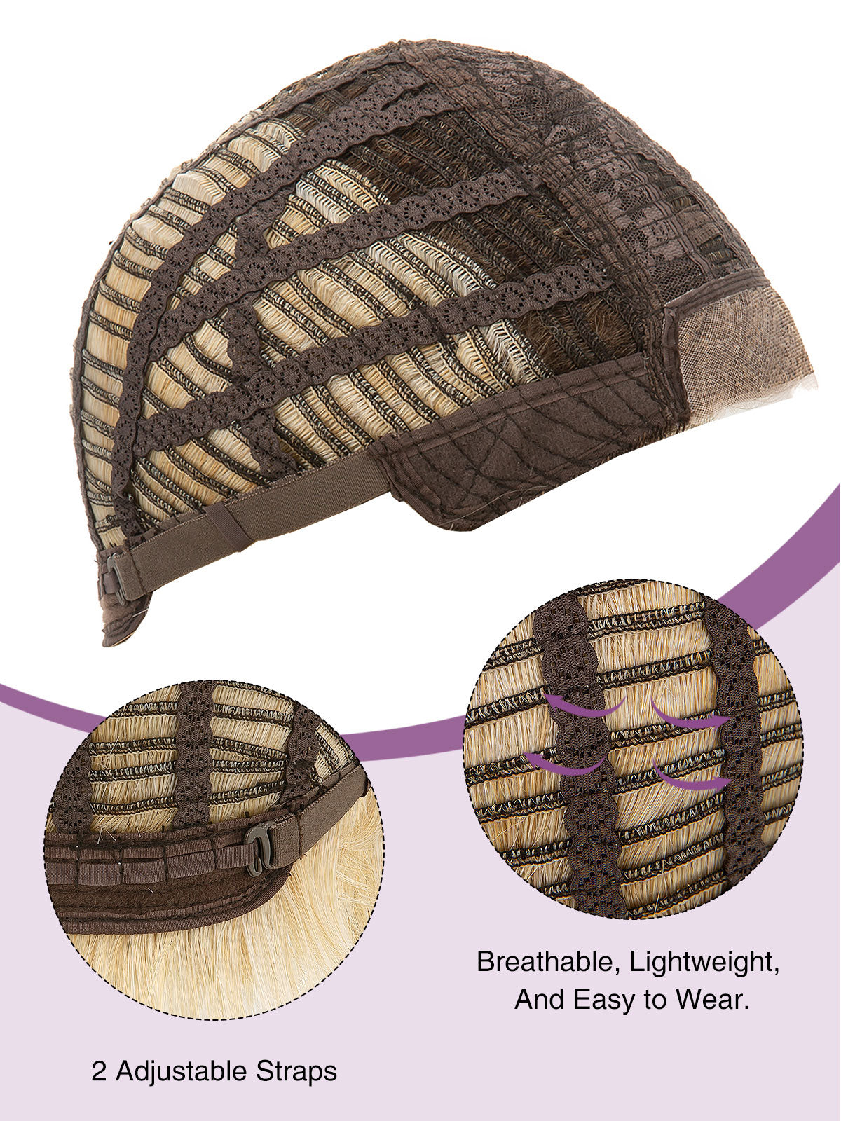 Elaine in Mocha Pearl | Lace Front Synthetic Straight Wig | Warm Blonde Bob by Rieker Wigs