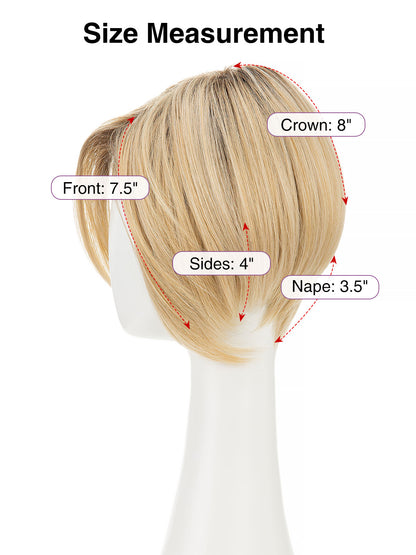 Elaine in Mocha Pearl | Lace Front Synthetic Straight Wig | Warm Blonde Bob by Rieker Wigs