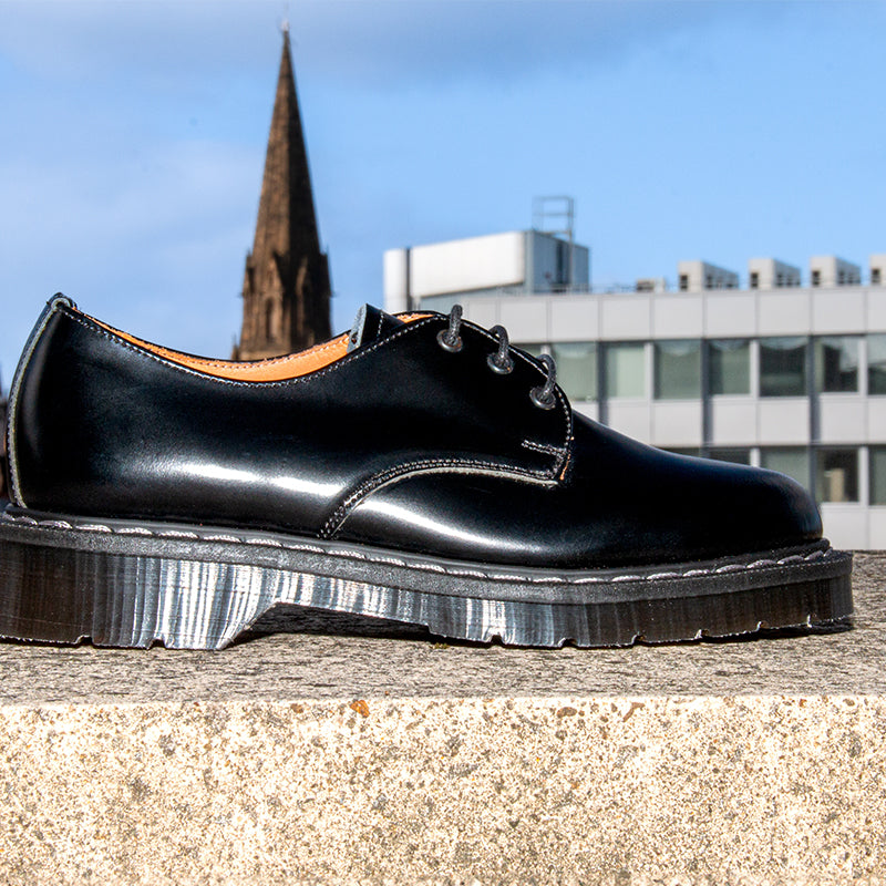 Solovair Unisex Leather Shoes 3-Eye Gibson Leather Shoes S3995