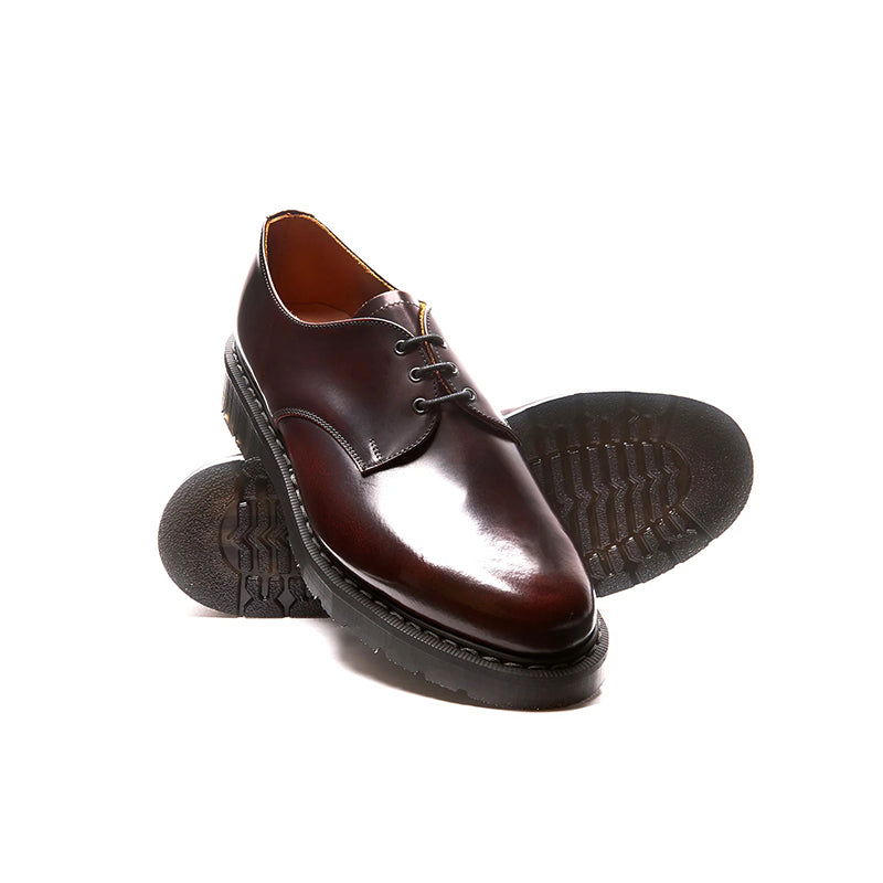 Solovair Unisex Leather Shoes 3-Eye Gibson Leather Shoes S3995