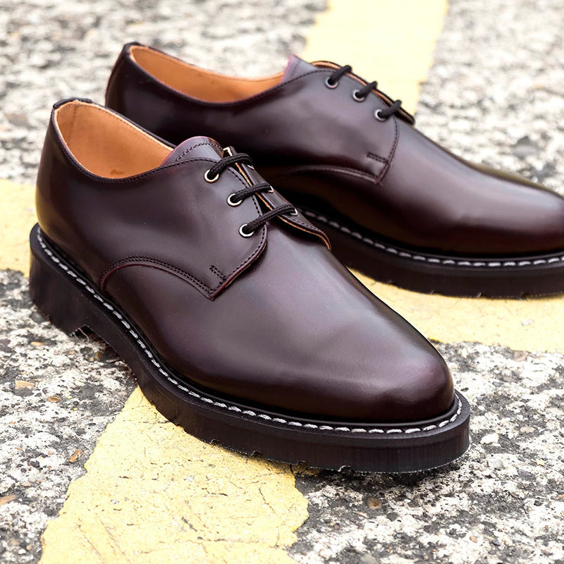 Solovair Unisex Leather Shoes 3-Eye Gibson Leather Shoes S3995