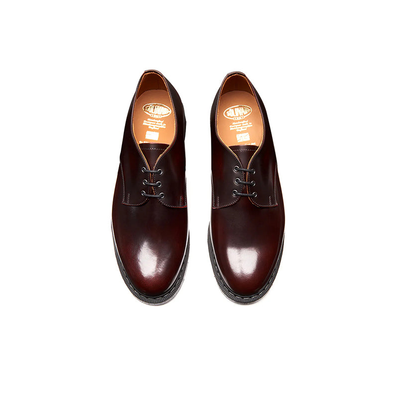 Solovair Unisex Leather Shoes 3-Eye Gibson Leather Shoes S3995