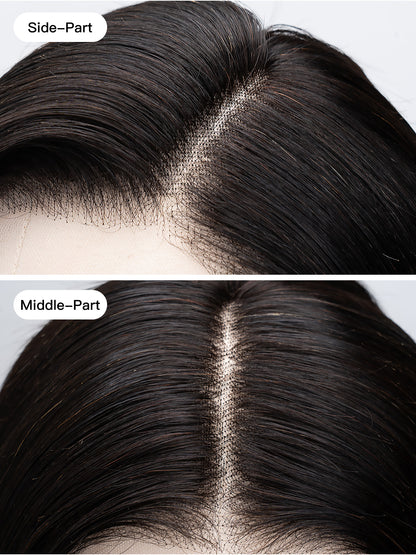 Long Straight Virgin Human Hair Wig - Natural Black 180 Density Wig | Lewis and Ailsa