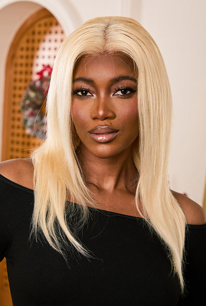 613 Blond Long Straight Wig - Human Hair HD Lace Front 150 Density Wig| Lewis and Ailsa