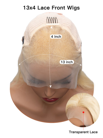 613 Blond Long Straight Wig - Human Hair HD Lace Front 150 Density Wig| Lewis and Ailsa