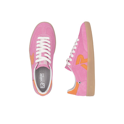 Rieker Women's Sneaker Fashion Leather Lace-Up Casual Shoes W2200