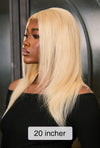 613 Blond Long Straight Wig - Human Hair HD Lace Front 150 Density Wig| Lewis and Ailsa