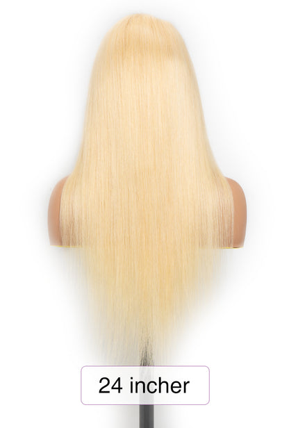 613 Blond Long Straight Wig - Human Hair HD Lace Front 150 Density Wig| Lewis and Ailsa
