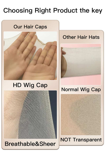 2Pcs HD Wig Cap | Secure Fit & Scalp Protection｜Ailsas.com