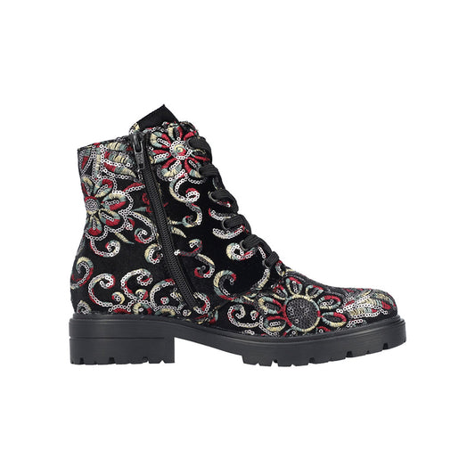 Rieker Women's Boots Multicolor Fashion Zip Casual Ankle Boots Z2841